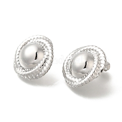 Boucles d'oreilles à tige rondes plates en acier inoxydable 304 pour femmes&nbsp;EJEW-S227-61P