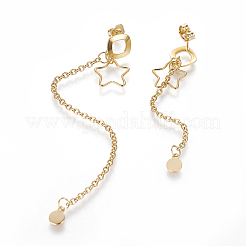 Boucles d'oreilles à tige en acier inoxydable 304&nbsp;EJEW-E248-44G