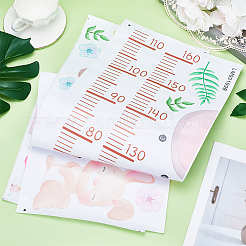 Adesivo da parete con grafico di crescita dell'altezza in pvc&nbsp;DIY-WH0013-68