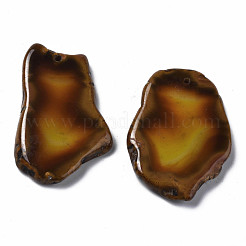 Natürliche gelbe Achat Anhänger&nbsp;G-Q998-025