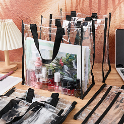 Rechteckige transparente PVC-Plastiktüten&nbsp;ABAG-WH0083-007D