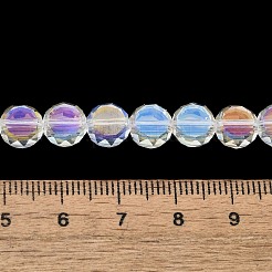 Chapelets de perles en verre électroplaqué&nbsp;EGLA-L045-G-AB01