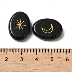 13 pièce de pierre runique d'obsidienne naturelle&nbsp;G-C095-02C