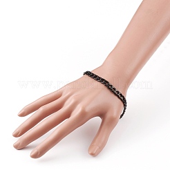 Herrenarmbänder aus kubanischem Gliederkettenstahl 304&nbsp;BJEW-JB05917-02