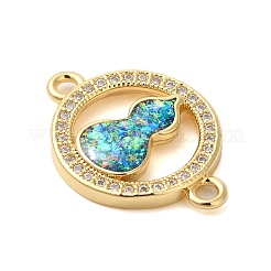 Bague en laiton plaqué en rack&nbsp;KK-K385-113G