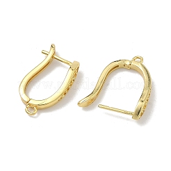 Orecchini a freccia in ottone con micro pavé di zirconi cubici&nbsp;KK-D226-06G
