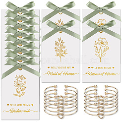 12 bracelet jonc en fer à nœud pour femme&nbsp;BJEW-JOY0001-09B