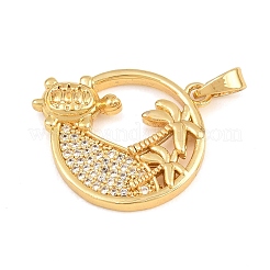 Pendentifs d'été en laiton sertis de micro-pavés de zircone cubique&nbsp;CU-CBA9B49-06C-G