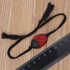 Gliederarmband aus Glassamenkäfer&nbsp;BJEW-P269-17