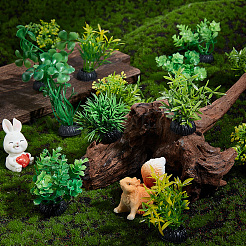 18 Stück 6 Arten von Seegras-Displaydekorationen aus Kunststoff&nbsp;DJEW-GF0001-84
