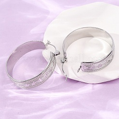 Boucles d'oreilles créoles en acier inoxydable 304 pour femmes&nbsp;SA-CBA4160-24P