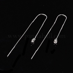 Boucles d'oreilles en argent sterling plaquées rhodium anti-ternissement 925&nbsp;STER-N0001-027