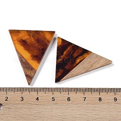 Pendentifs en résine & en bois&nbsp;WOOD-F015-06D