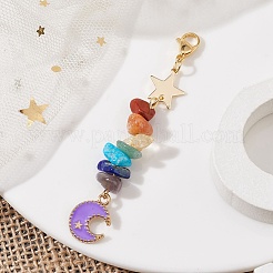 Decorazioni pendenti in smalto in lega di luna&nbsp;HJEW-JM01276-05