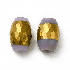 Perle di vetro placcate opache&nbsp;EGLA-H003-02G-04