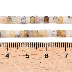 Stränge natürlicher dendritischer afrikanischer Opalperlen&nbsp;G-G345-C21-2x4mm