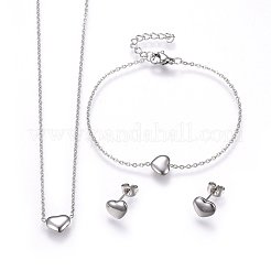 Ensembles de bijoux en acier inoxydable 304&nbsp;SJEW-H144-23