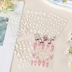 5 stücke 5 arten blume & schmetterling pet nail art aufkleber&nbsp;MRMJ-SP0001-16