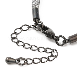Messing-Mesh-Kettenarmbänder für Damen&nbsp;DIY-B066-02G-03