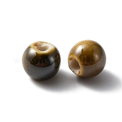 Perles en porcelaine manuelles&nbsp;PORC-WH0015-01F