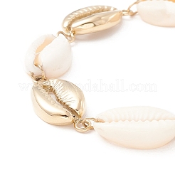 Bracciali a conchiglia in acciaio inossidabile 304&nbsp;BJEW-M287-01G