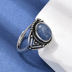 Natürliche Kyanit-Fingerringe&nbsp;RJEW-A084-06AS-10