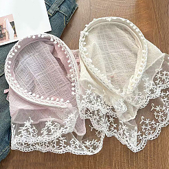 2 Stück 2 Farben pastoralen Stil Polyester Spitze Stoff Haarbänder&nbsp;OHAR-CY0001-14