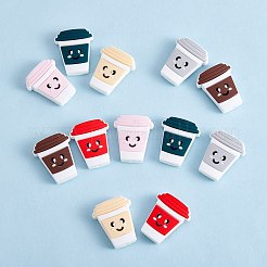 12 stücke 6 arten cartoon lächelndes gesicht wasser tasse silikon perlen&nbsp;JX667A