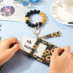 Porte-clés en perles de silicone&nbsp;KEYC-TAC00017