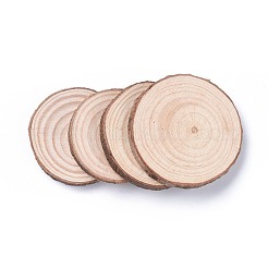 Unfertige Cabochons aus Naturpappelholz&nbsp;X-WOOD-E018-12