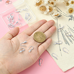 24 Stück 6 Stile Messing Micro Pave klare Zirkonia Ohrringhaken&nbsp;KK-BBC0024-46