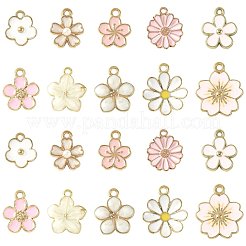 40 Stück 10 Arten Legierung Emaille Anhänger&nbsp;ENAM-FS0004-04A