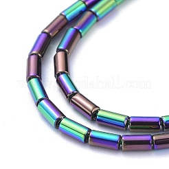 Chapelets de perles en verre électroplaqué&nbsp;EGLA-K014-B-FP03