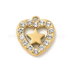 Colgantes de rhinestone de acero inoxidable 304&nbsp;STAS-I322-28G-04