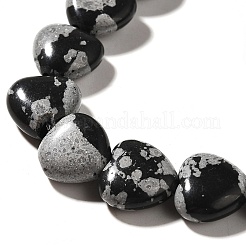 Naturschneeflocke Obsidian Perlen Stränge&nbsp;G-R190-10mm-51