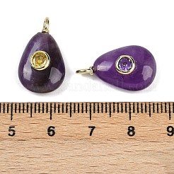 Pendentifs en améthyste naturelle&nbsp;G-H322-01G-01