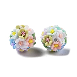 Perline di fiori di strass in argilla polimerica luminosa&nbsp;RESI-C048-01C