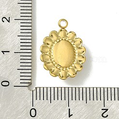 Ionenplattierung (IP) aus echtem 14 Karat vergoldetem 304 Edelstahl mit Glasanhänger&nbsp;FIND-Z028-30