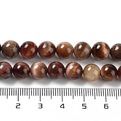 Brins de perles naturelles en œil de tigre arc-en-ciel&nbsp;G-NH0002-A01-B05