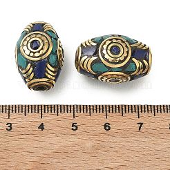 Perles de style tibétain manuelles&nbsp;KK-Z157-03AG-03