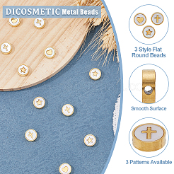 12 pz 3 perline in acciaio inossidabile 304&nbsp;STAS-DC0014-48