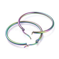 Pendientes de aro grandes de acero inoxidable 304&nbsp;EJEW-G260-02K-M
