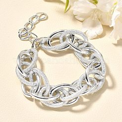 Bracelets à maillons en alliage de style punk et hip-hop pour femmes et hommes&nbsp;BJEW-K270-01P