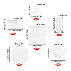 240 Stück 6 Stile Glasspiegel&nbsp;AJEW-GL0001-58