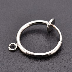 Orecchini a cerchio con clip in acciaio chirurgico inossidabile 316&nbsp;X-STAS-S101-15mm-01P