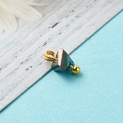 Glas Charms galvanisieren&nbsp;PALLOY-JF00821-02