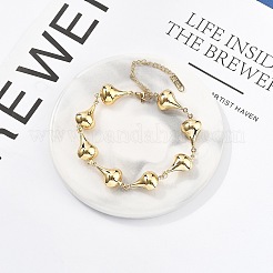 Bracelets à maillons en acier inoxydable 304 pour femmes&nbsp;BJEW-U021-08G-02