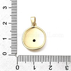 Pendentifs avec zircon cubiques à micro-pavés en laiton&nbsp;KK-P336-10G