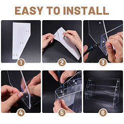 3-stöckige Acryl-Display-Riser-Ständer&nbsp;ODIS-WH0043-228A
