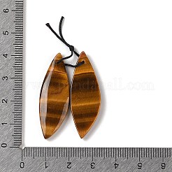 2 Stück natürliche Tigerauge-Anhänger&nbsp;G-A228-03E